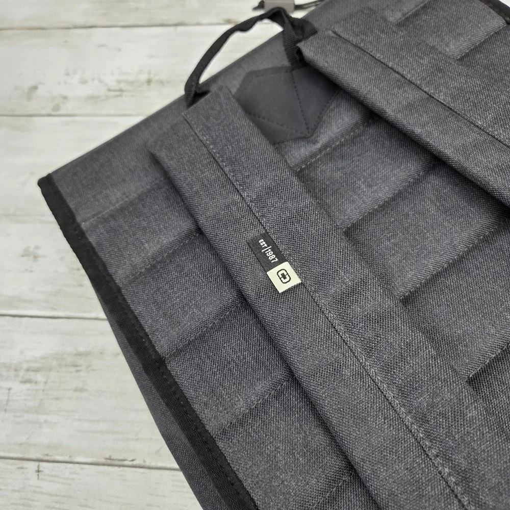 OGIO Pierian Rucksack Laptop Backpack Mens Heather Gray Buckle Flap Canvas